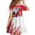 Wales Rugby Custom Family Matching Off Shoulder Short Dress and Hawaiian Shirt Welsh Dragon Mascot - Wonder Print Shop