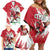 Wales Rugby Custom Family Matching Off Shoulder Short Dress and Hawaiian Shirt Welsh Dragon Mascot - Wonder Print Shop