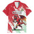 Wales Rugby Custom Family Matching Off Shoulder Short Dress and Hawaiian Shirt Welsh Dragon Mascot - Wonder Print Shop