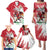 Wales Rugby Custom Family Matching Puletasi and Hawaiian Shirt Welsh Dragon Mascot - Wonder Print Shop