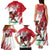 Wales Rugby Custom Family Matching Tank Maxi Dress and Hawaiian Shirt Welsh Dragon Mascot - Wonder Print Shop