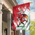 Wales Rugby Custom Garden Flag Welsh Dragon Mascot - Wonder Print Shop