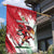 Wales Rugby Custom Garden Flag Welsh Dragon Mascot - Wonder Print Shop