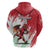 Wales Rugby Custom Hoodie Welsh Dragon Mascot - Wonder Print Shop