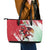 Wales Rugby Custom Leather Tote Bag Welsh Dragon Mascot - Wonder Print Shop