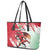 Wales Rugby Custom Leather Tote Bag Welsh Dragon Mascot - Wonder Print Shop