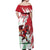 Wales Rugby Custom Off Shoulder Maxi Dress Welsh Dragon Mascot - Wonder Print Shop