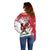 Wales Rugby Custom Off Shoulder Sweater Welsh Dragon Mascot - Wonder Print Shop