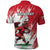 Wales Rugby Custom Polo Shirt Welsh Dragon Mascot - Wonder Print Shop