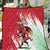 Wales Rugby Custom Quilt Welsh Dragon Mascot - Wonder Print Shop