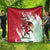 Wales Rugby Custom Quilt Welsh Dragon Mascot - Wonder Print Shop