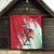 Wales Rugby Custom Quilt Welsh Dragon Mascot - Wonder Print Shop