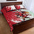 Wales Rugby Custom Quilt Bed Set Welsh Dragon Mascot