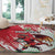 Wales Rugby Custom Round Carpet Welsh Dragon Mascot