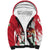 Wales Rugby Custom Sherpa Hoodie Welsh Dragon Mascot