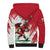 Wales Rugby Custom Sherpa Hoodie Welsh Dragon Mascot