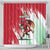 Wales Rugby Custom Shower Curtain Welsh Dragon Mascot