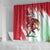 Wales Rugby Custom Shower Curtain Welsh Dragon Mascot