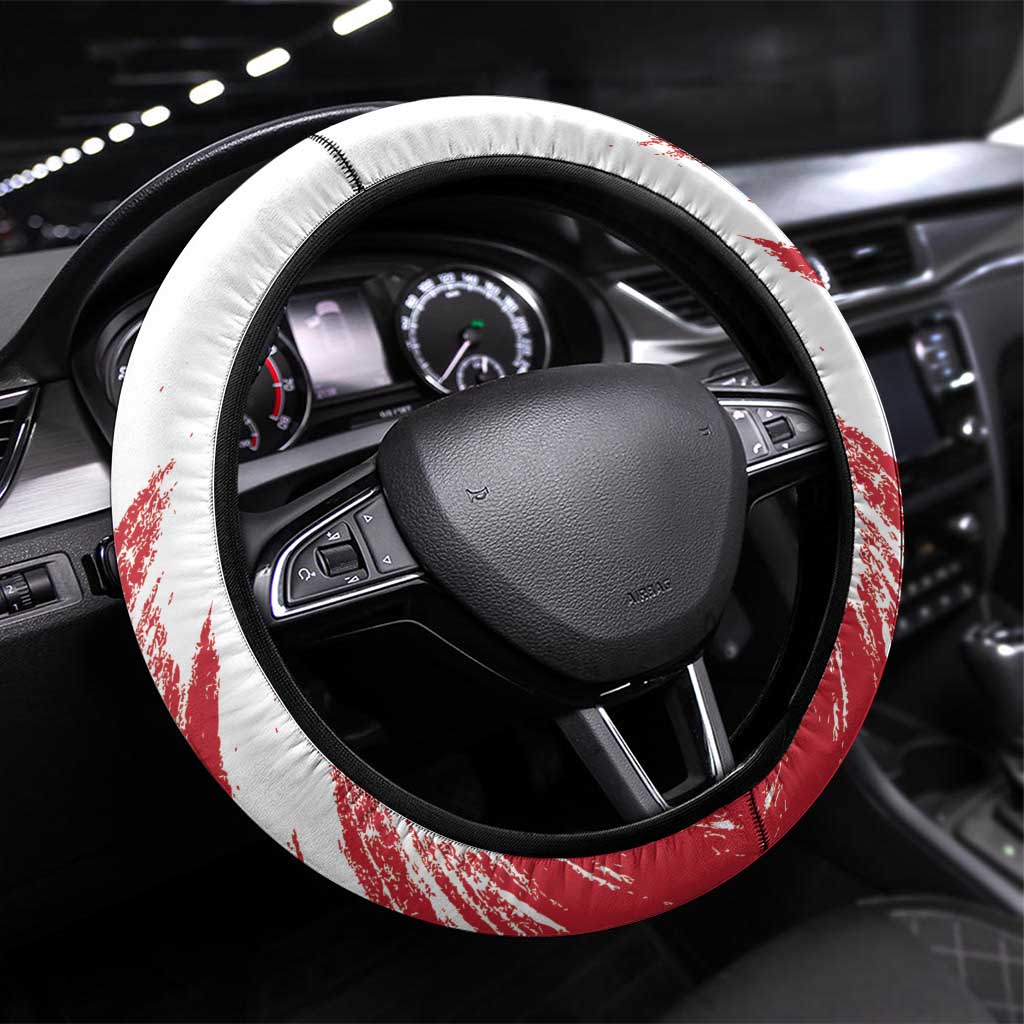 Wales Rugby Steering Wheel Cover Welsh Dragon Mascot