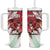 Custom Wales Rugby Tumbler With Handle Welsh Dragon Mascot