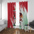 Wales Rugby Custom Window Curtain Welsh Dragon Mascot