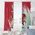 Wales Rugby Custom Window Curtain Welsh Dragon Mascot