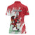 Wales Rugby Custom Women Polo Shirt Welsh Dragon Mascot