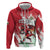 Wales Rugby Custom Zip Hoodie Welsh Dragon Mascot