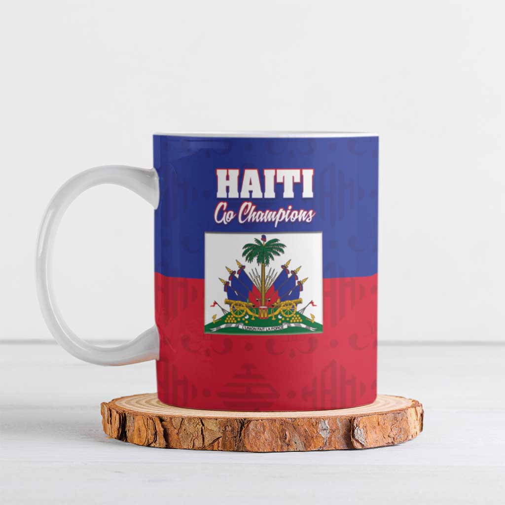 Custom Haiti Football Ceramic Mug Les Grenadiers 2026 Back to the World Cup - Wonder Print Shop