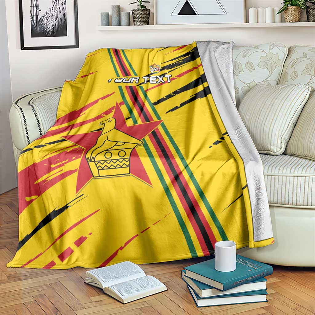 Custom Zimbabwe Football Blanket Go Warriors