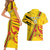 Custom Zimbabwe Football Couples Matching Short Sleeve Bodycon Dress and Hawaiian Shirt Go Warriors