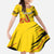 Custom Zimbabwe Football Family Matching Long Sleeve Bodycon Dress and Hawaiian Shirt Go Warriors