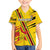 Custom Zimbabwe Football Family Matching Off The Shoulder Long Sleeve Dress and Hawaiian Shirt Go Warriors