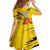 Custom Zimbabwe Football Family Matching Off Shoulder Maxi Dress and Hawaiian Shirt Go Warriors