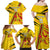 Custom Zimbabwe Football Family Matching Off Shoulder Maxi Dress and Hawaiian Shirt Go Warriors