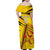 Custom Zimbabwe Football Family Matching Off Shoulder Maxi Dress and Hawaiian Shirt Go Warriors