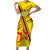 Custom Zimbabwe Football Family Matching Short Sleeve Bodycon Dress and Hawaiian Shirt Go Warriors