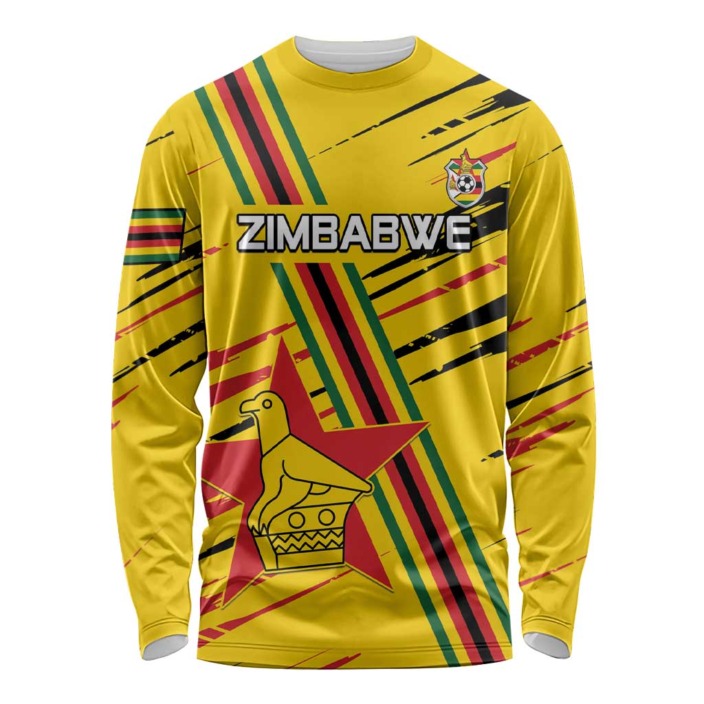 Custom Zimbabwe Football Long Sleeve Shirt Go Warriors