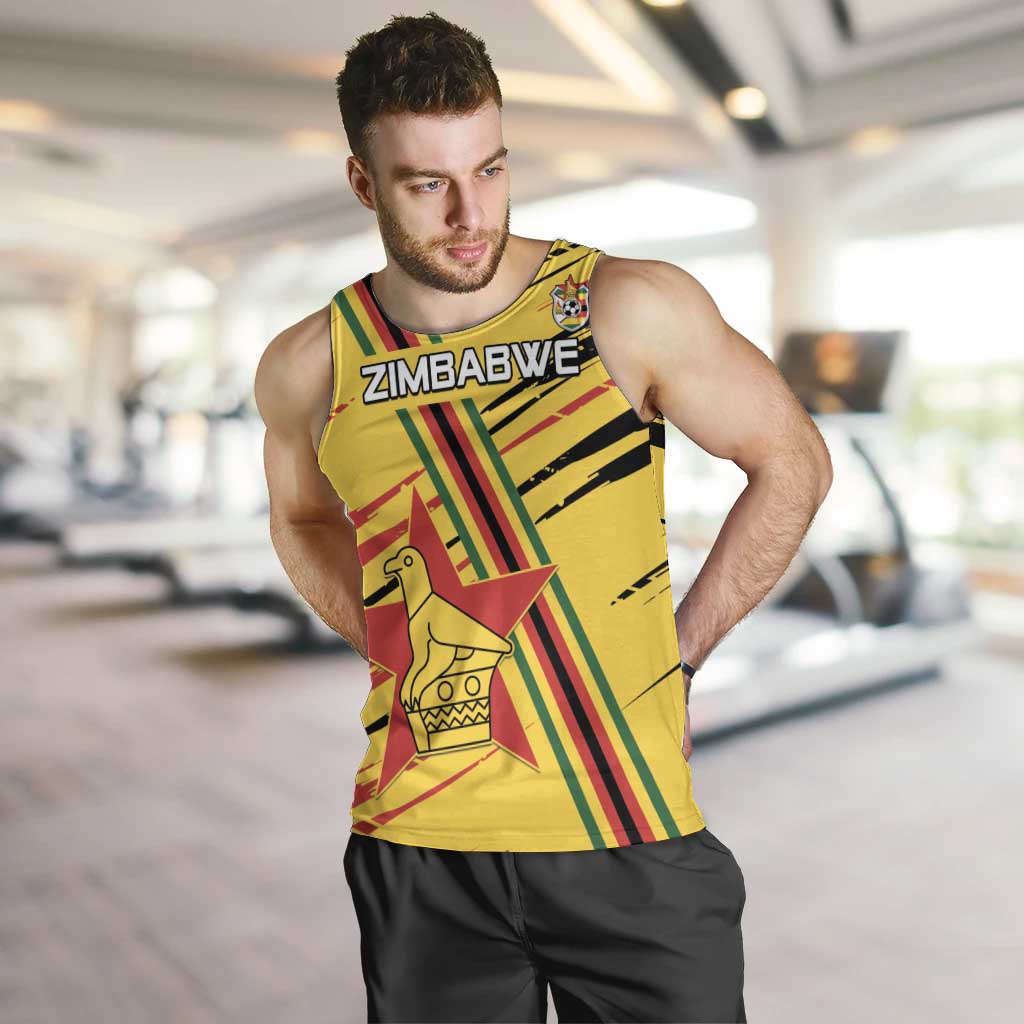 Custom Zimbabwe Football Men Tank Top Go Warriors