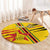 Custom Zimbabwe Football Round Carpet Go Warriors