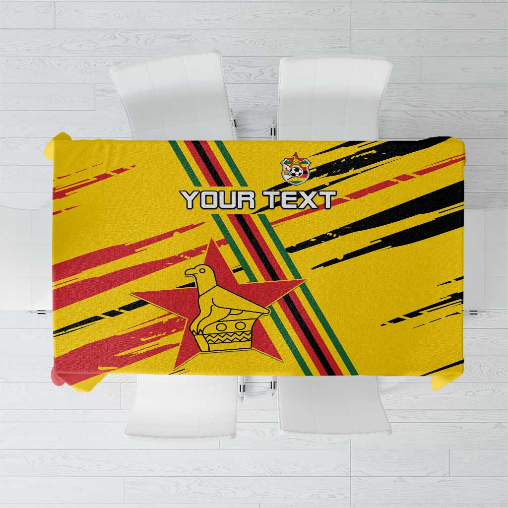 Custom Zimbabwe Football Tablecloth Go Warriors