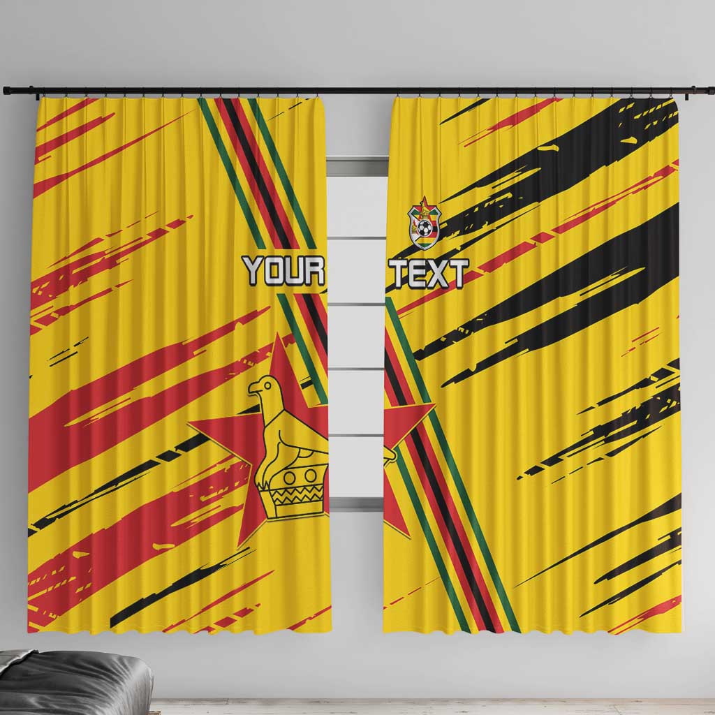 Custom Zimbabwe Football Window Curtain Go Warriors