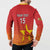 Custom Zimbabwe Cricket Button Sweatshirt Go Chevrons