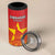 Custom Zimbabwe Cricket 4 in 1 Can Cooler Tumbler Go Chevrons