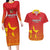 Custom Zimbabwe Cricket Couples Matching Long Sleeve Bodycon Dress and Hawaiian Shirt Go Chevrons