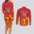 Custom Zimbabwe Cricket Couples Matching Long Sleeve Bodycon Dress and Long Sleeve Button Shirt Go Chevrons