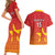 Custom Zimbabwe Cricket Couples Matching Short Sleeve Bodycon Dress and Hawaiian Shirt Go Chevrons