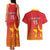 Custom Zimbabwe Cricket Couples Matching Tank Maxi Dress and Hawaiian Shirt Go Chevrons