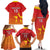 Custom Zimbabwe Cricket Family Matching Off The Shoulder Long Sleeve Dress and Hawaiian Shirt Go Chevrons