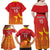 Custom Zimbabwe Cricket Family Matching Off Shoulder Maxi Dress and Hawaiian Shirt Go Chevrons